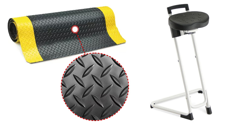 Antifreeze mat and sit-stand chair