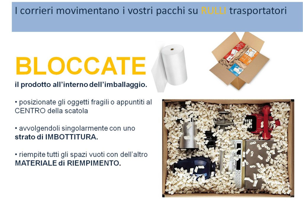 Blocca i prodotti all'interno dell'imballaggio