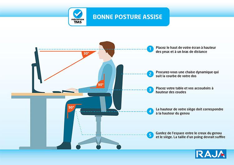 Good sitting posture to prevent RSI
