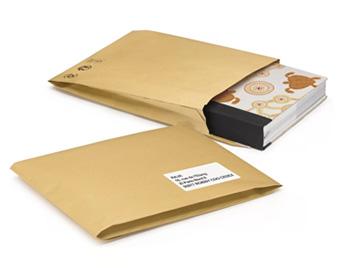 Paper pouch with a notebook
