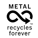 Eco-friendly labels for metal packaging