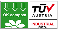Eco-friendly labels for industrial composting