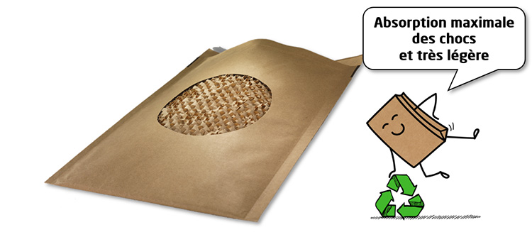 Renewable alternatives: paper honeycomb pouch