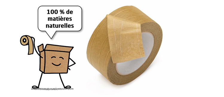 Adhesive tape made of reinforced paper