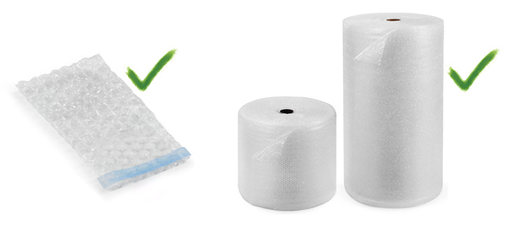 Clear recycled plastic packaging