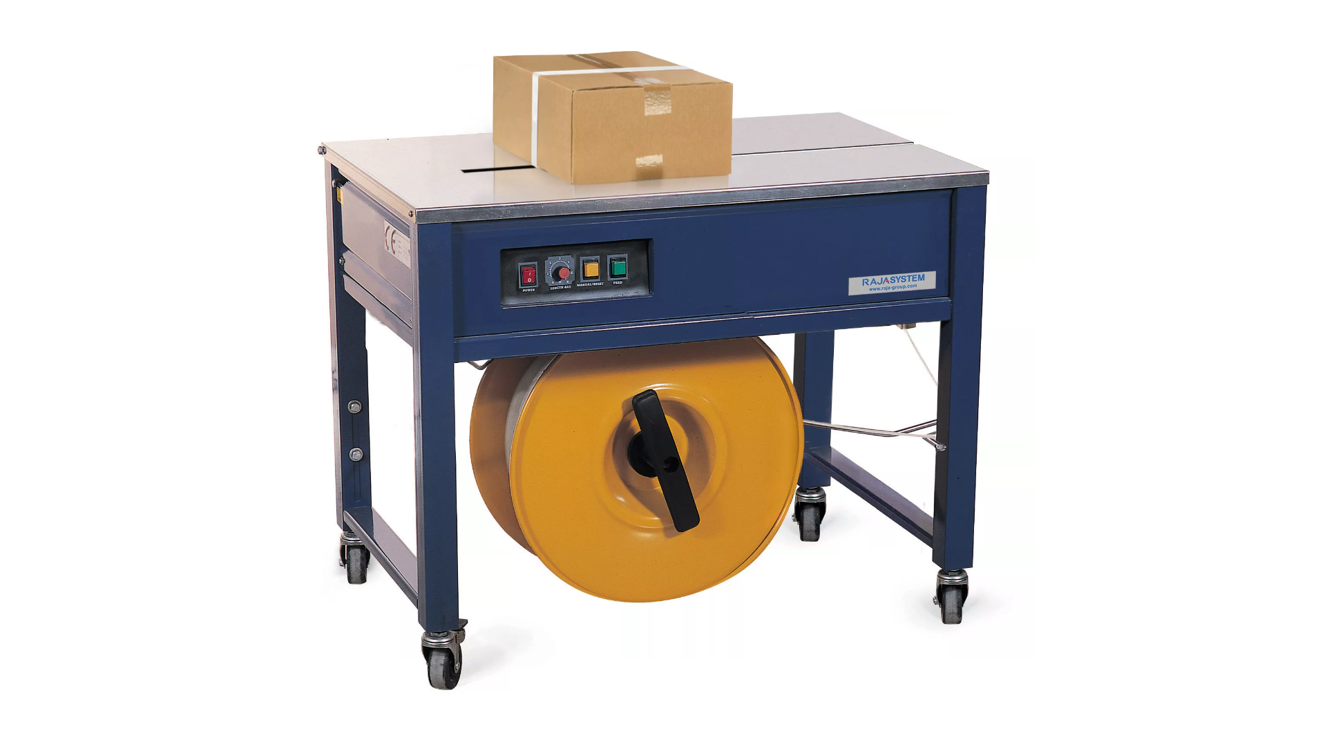 Flejadora semiautomática de mesa