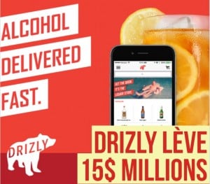 Drizly startup américaine livrant l'alccol à domicile