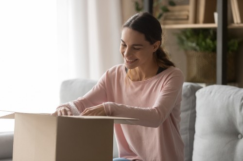 Recepción de un pedido en un embalaje discreto