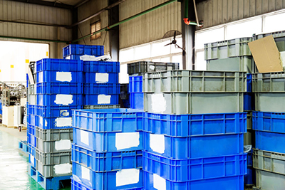 Envases Retornables de Transporte (ERT) en un almacén