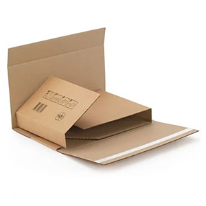Estuche en cruz para el envío de libros y productos planos