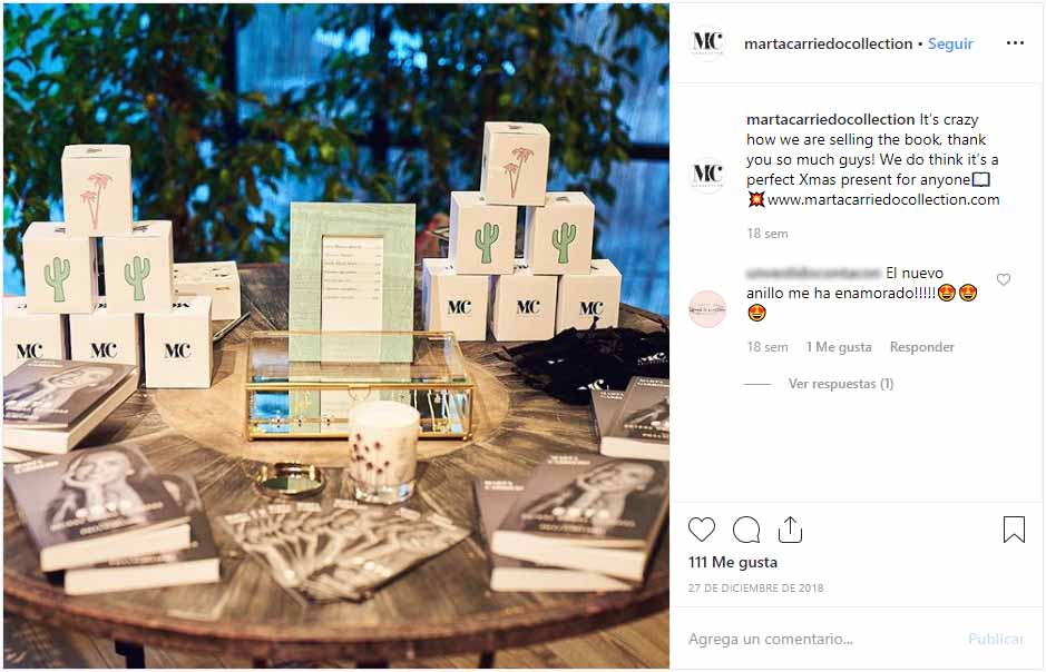 Diseño Cajas personalizadas Marta Carriedo