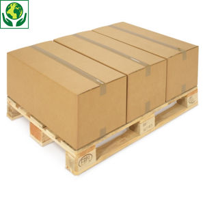 Double wall pallet boxes fit standard pallets