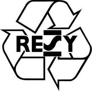 resy logo - Símbolo etiqueta