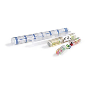 Clear plastic postal tubes add extra protection Clear plastic postal tubes add extra protection