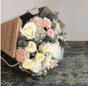 Bergamotte blomsteremballasje
