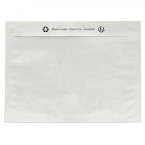 Bolsa adhesiva portadocumentos en papel con mensaje RAJA®
