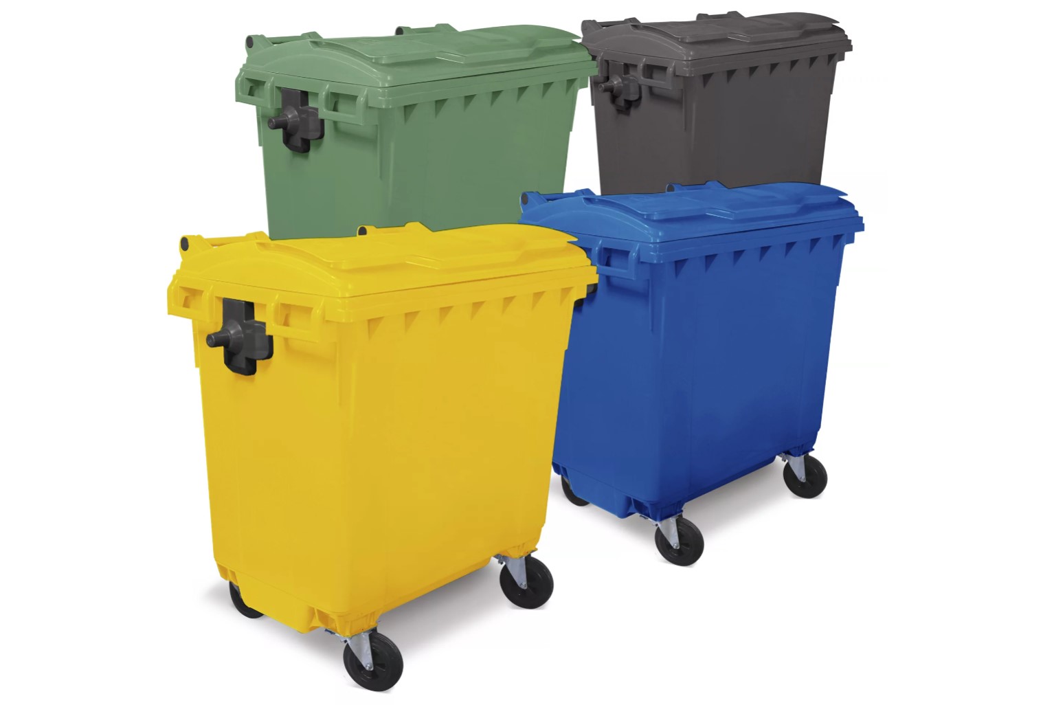 Cassonetti spazzatura colorati