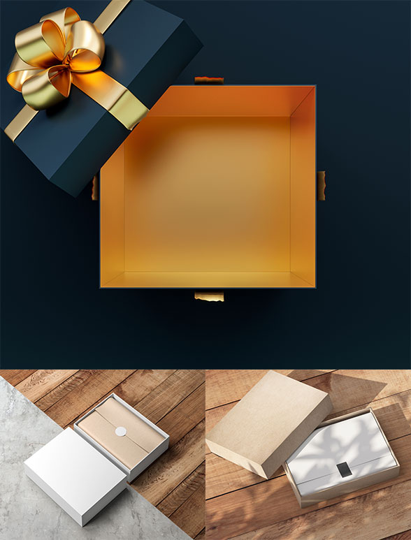 Geschenkebox zum Verpacken 