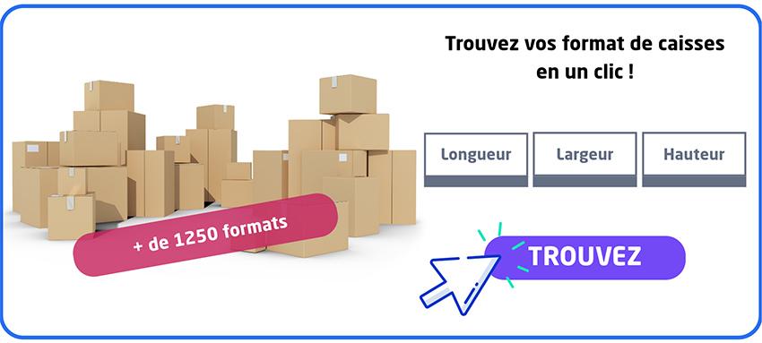 Trouvez la boîte parfaite pour votre produit en 1 clic