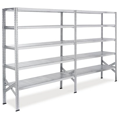 Rayonnage acier galvanisé complet Galvastar longueur 150 cm - 1