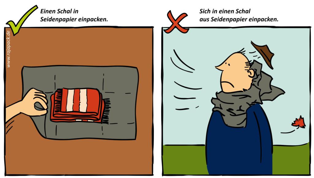 Seidenpapier als Geschenkverpackung