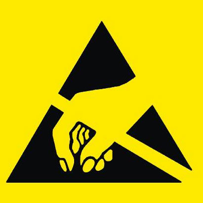 Etiqueta sí­mbolo para embalajes y materiales antiestáticos - Símbolo etiqueta
