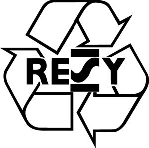 resy logo - Símbolo etiqueta